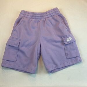 Nike Women’s Lavender Cargo Fleece Shorts